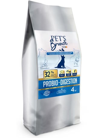 Корм сухой для собак с пробиотиком Pet’s Brunch (4кг)