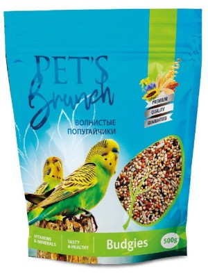 Корм сухой для волнистых попугайчиков Pet’s Brunch (500гр)