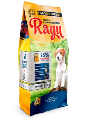 Корм сухой для собак мелких пород Ragu (3,5кг)