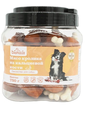 Мясо кролика на кальциевой кости BHS043 Biohaus (750гр)